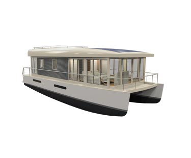 Luxury house boats Mothership ‘eco weekender’