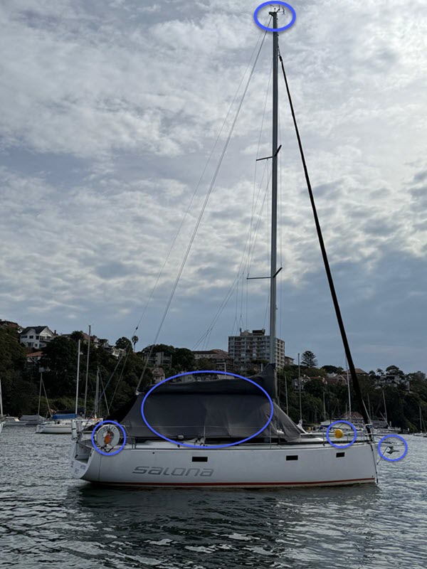 Sailboat accessories