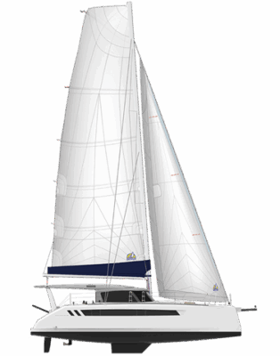 Luxury catamaran sailboats