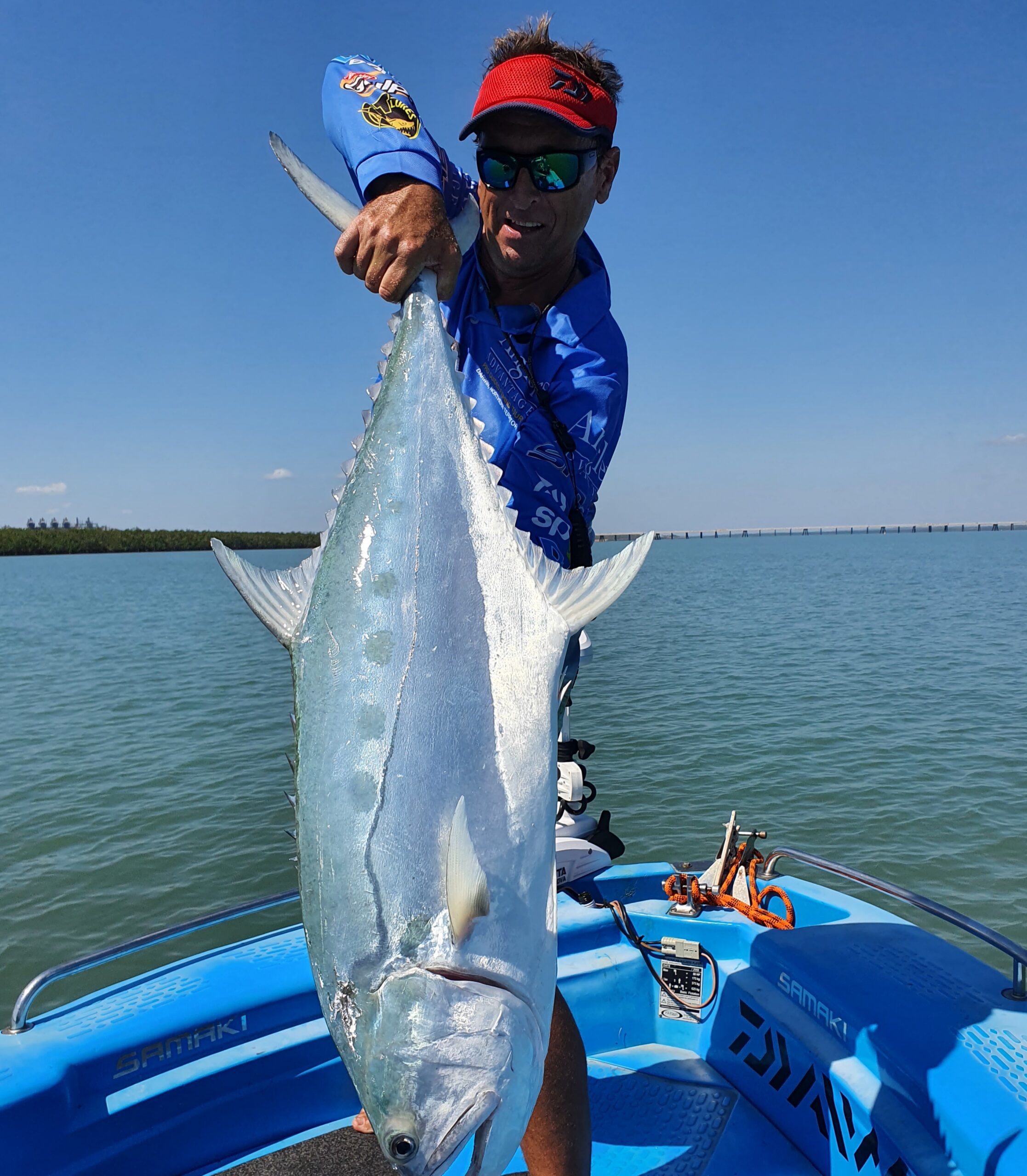 Brian Readman of Anglers Advantage Fishing Charter in Darwin Brian Readman of Anglers Advantage Fishing Charter in Darwin